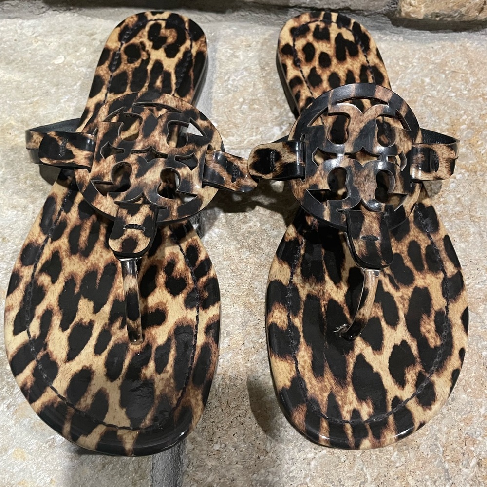 Tory Burch leopard print miller sandals